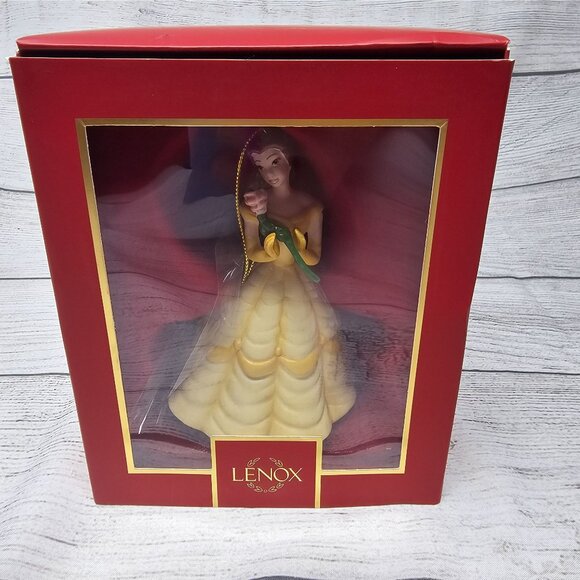 NEW! Lenox Disney Showcase Princess Belle 30th Anniversary Christmas Ornament Ne - Picture 2 of 4
